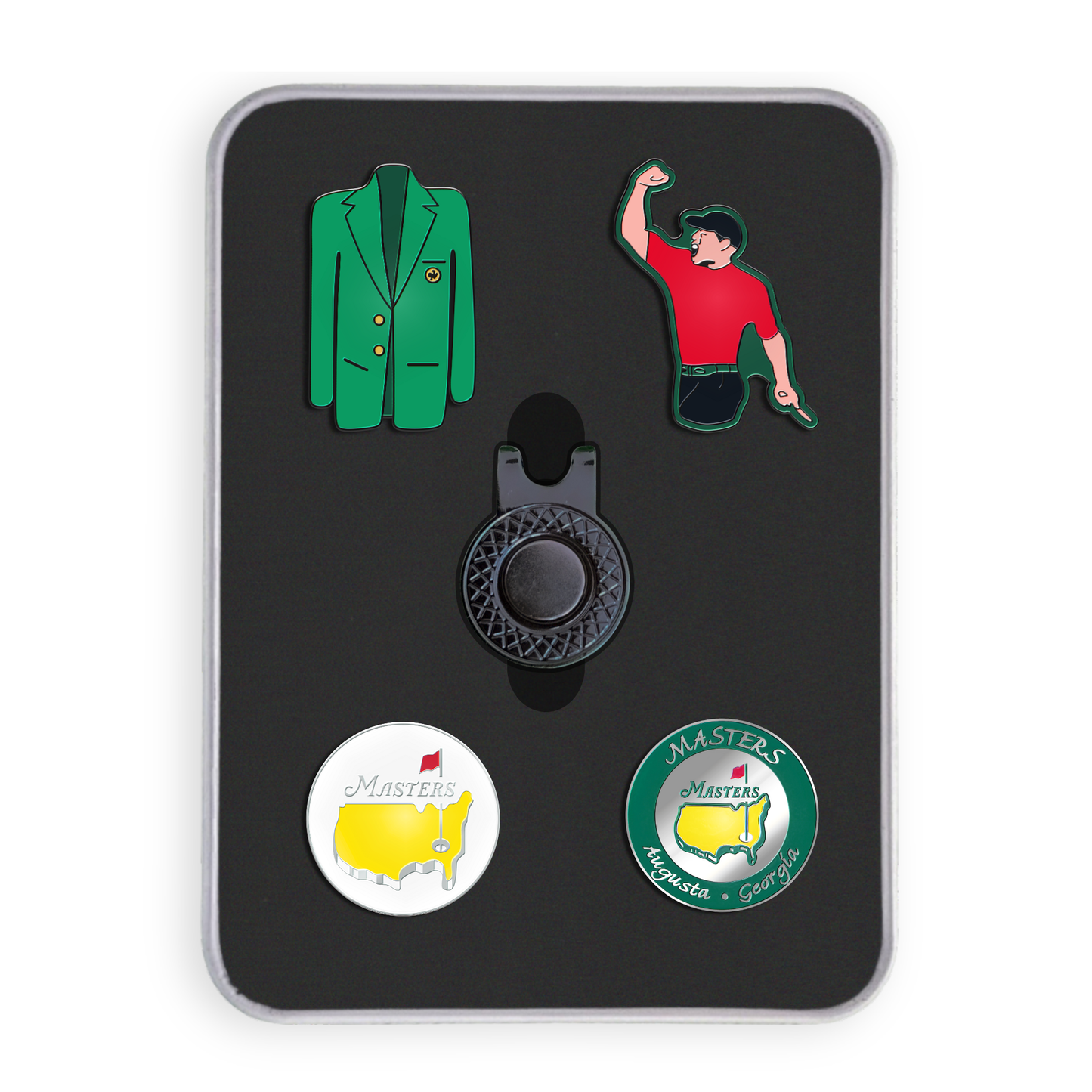 Golf Ball Marker Gift Set - Masters Augusta - Tiger