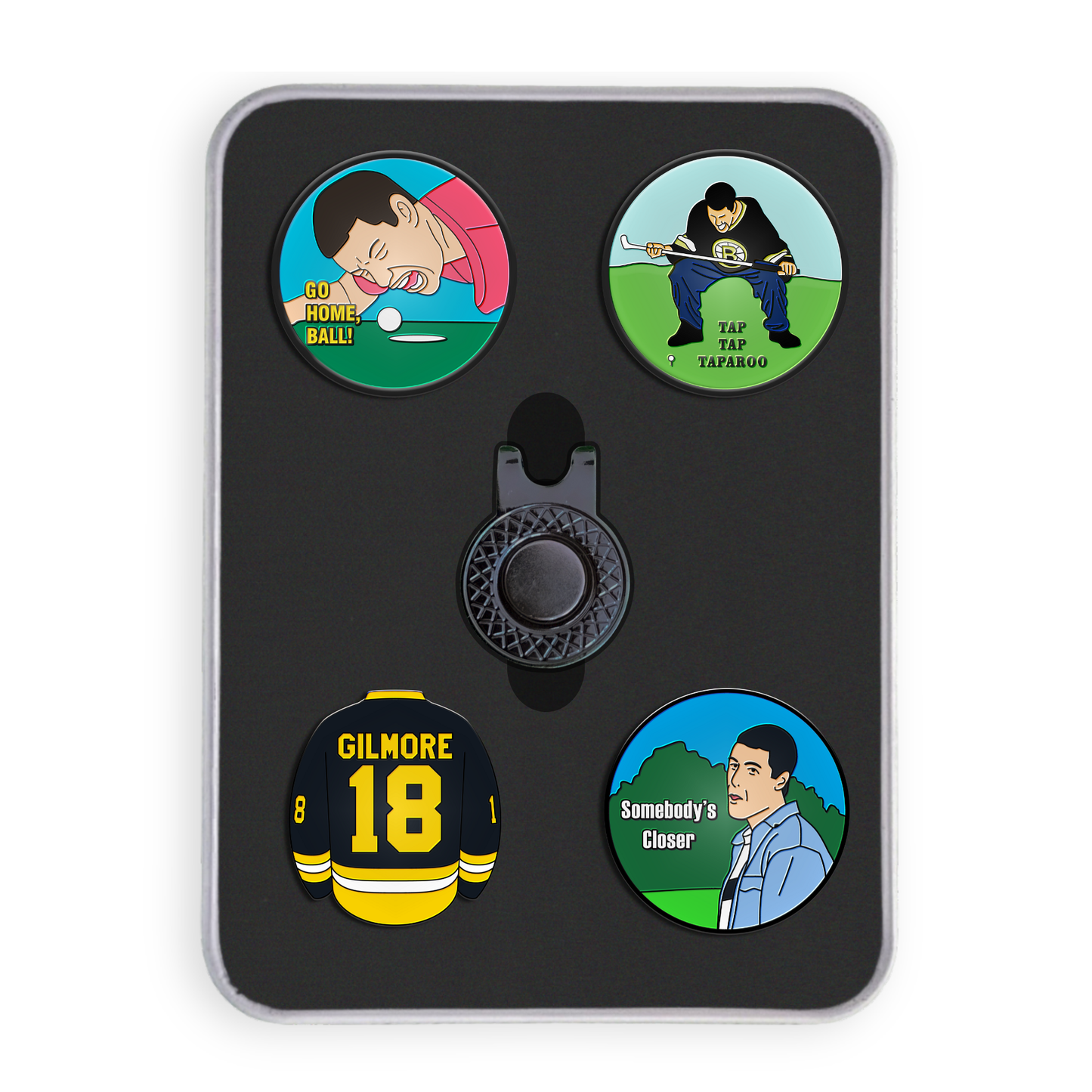 Golf Ball Marker Gift Set - Happy Gilmore Full