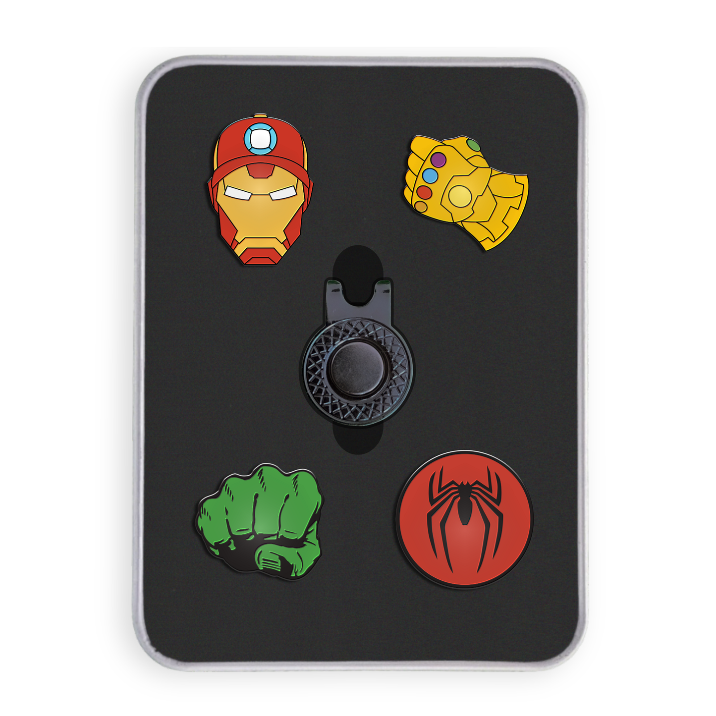 Golf Ball Marker Gift Set - Superheroes Full Set Marv