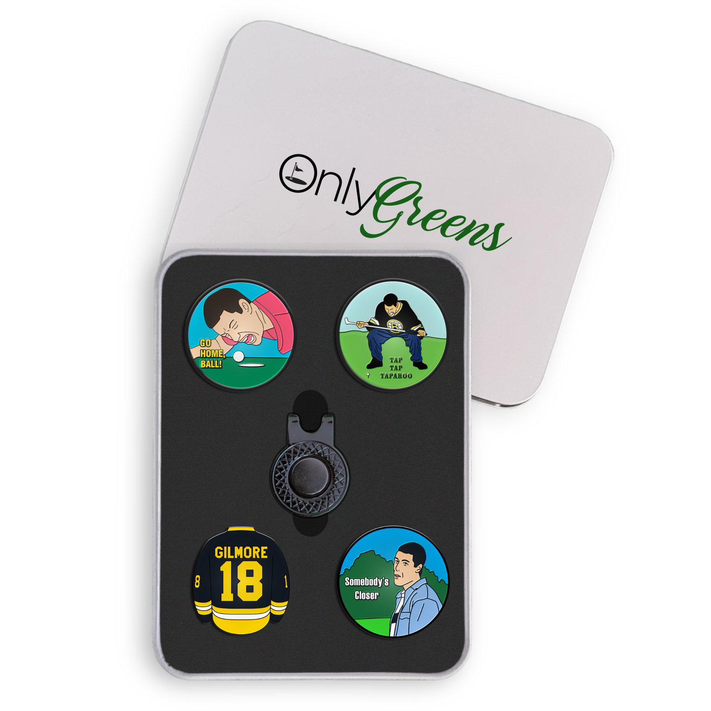 Golf Ball Marker Gift Set - Happy Gilmore Full