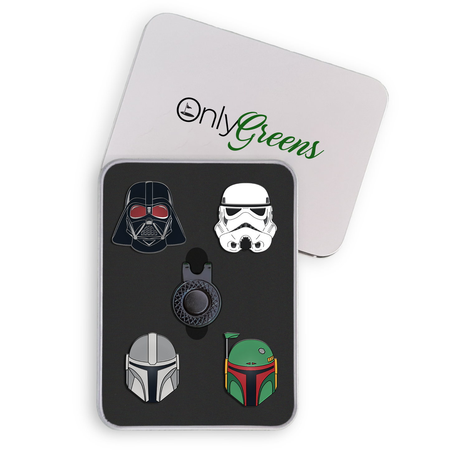 Golf Ball Marker Gift Set - Boba/Mando - Dark Side