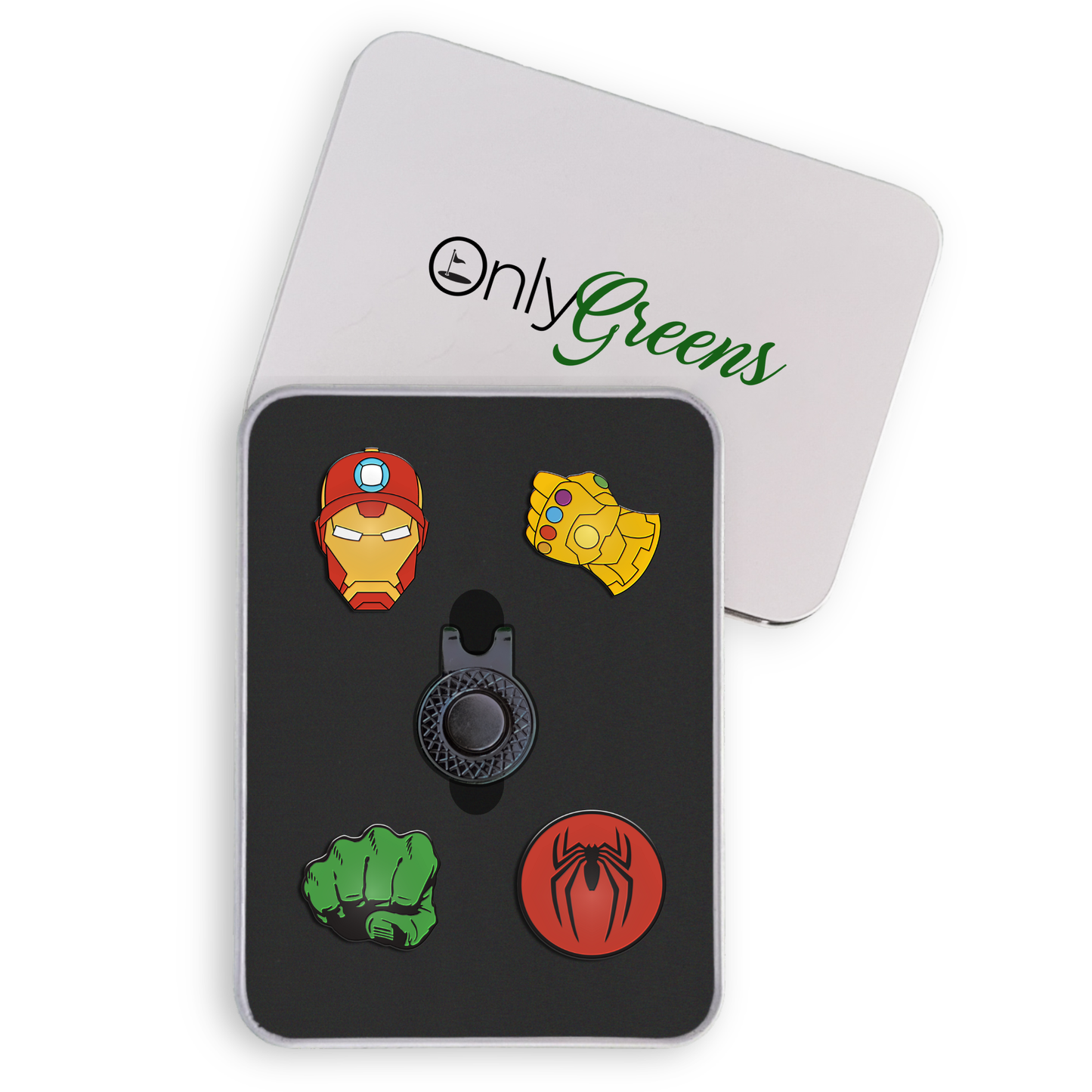 Golf Ball Marker Gift Set - Superheroes Full Set Marv