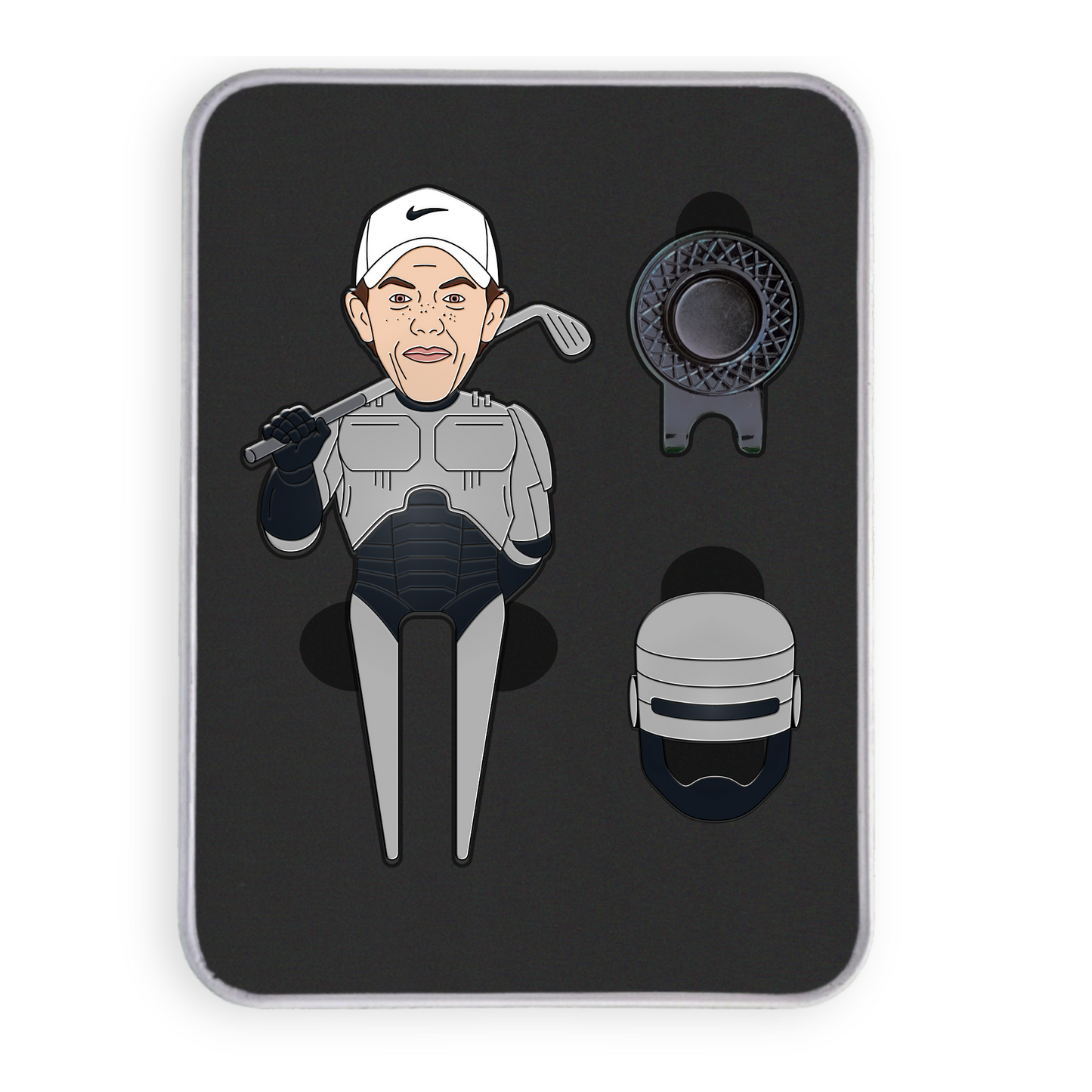 Divot/Pitch Repair Tool and Ball Marker Set - Robo-Rory