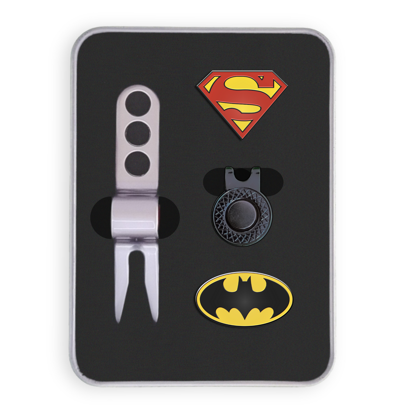 Golf Ball Marker Gift Set - Super Bat