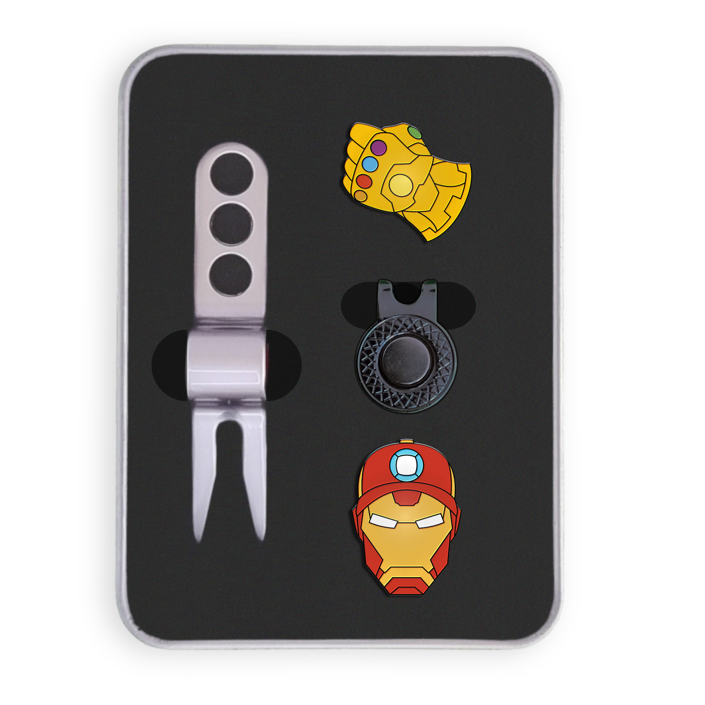 Golf Ball Marker Gift Set - Iron Gauntlet