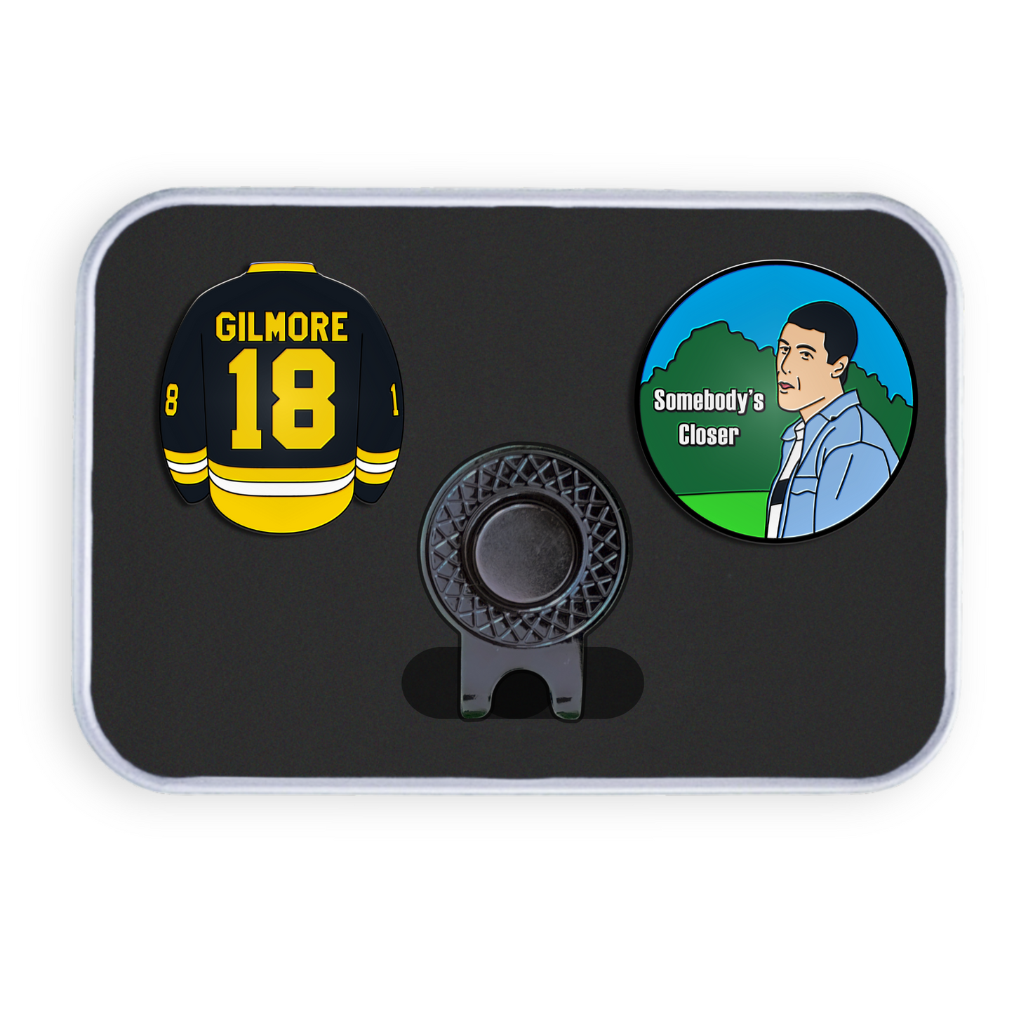Golf Ball Marker Gift Set - Happy Gilmore Shirt