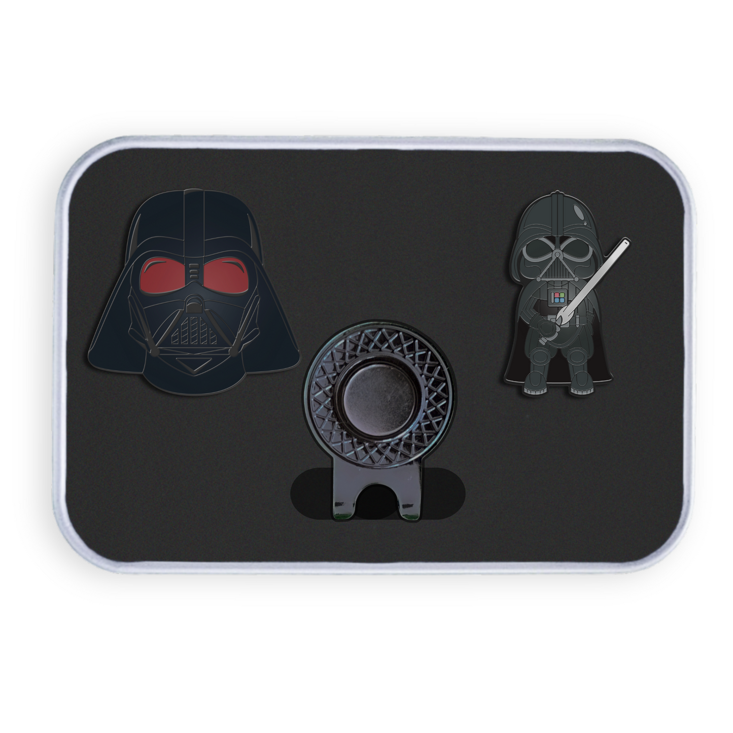 Golf Ball Marker Gift Set - Darth Dark