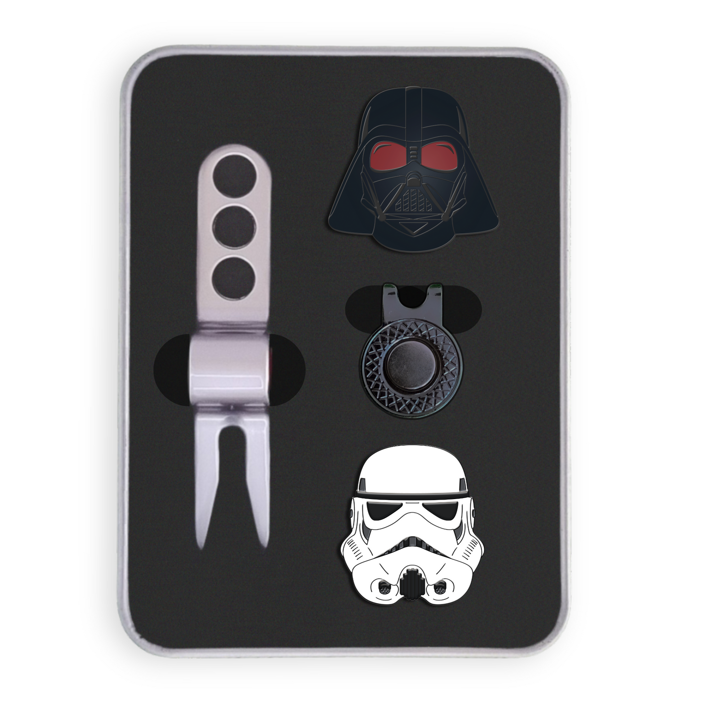 Golf Ball Marker Gift Set - Dark Side