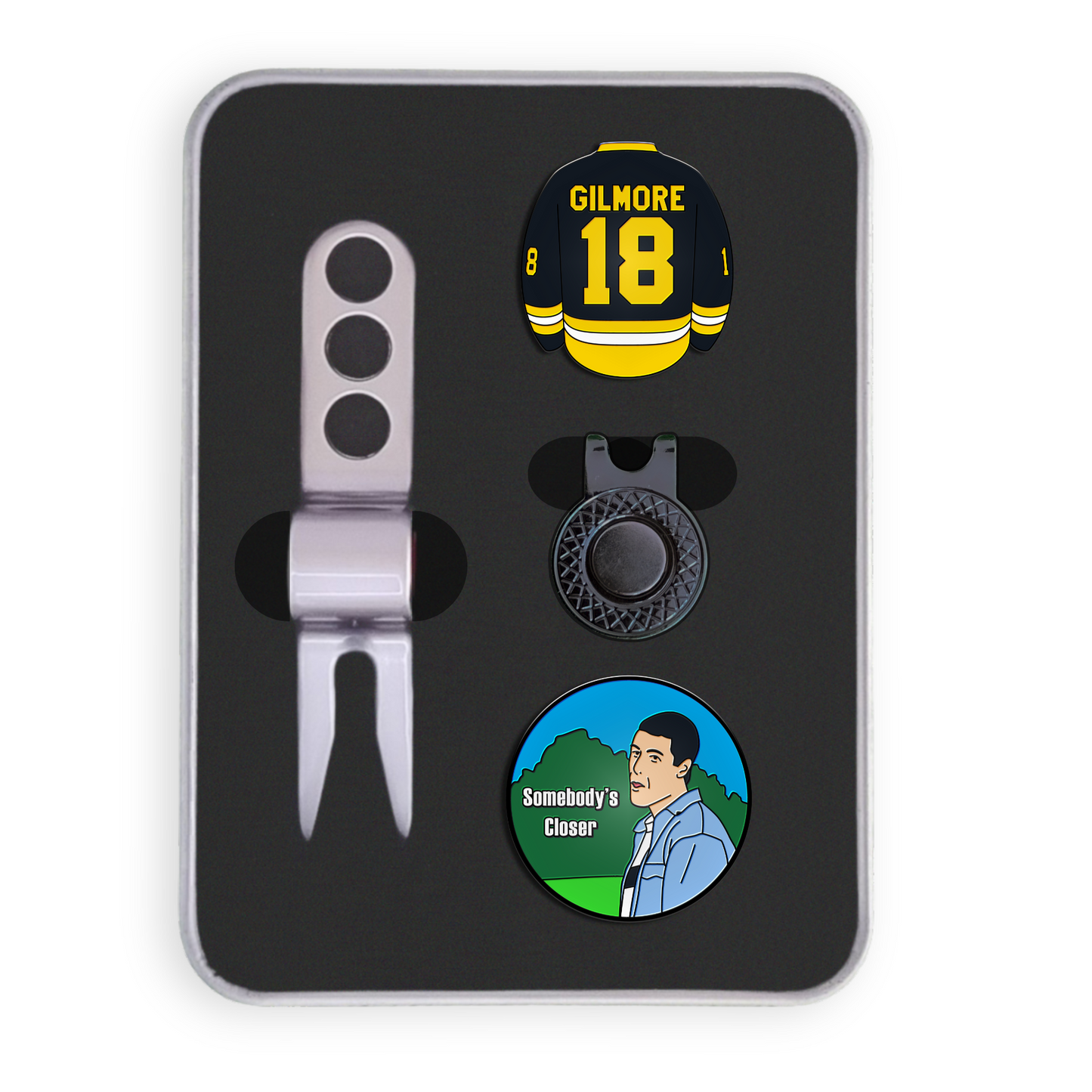 Golf Ball Marker Gift Set - Happy Gilmore Shirt