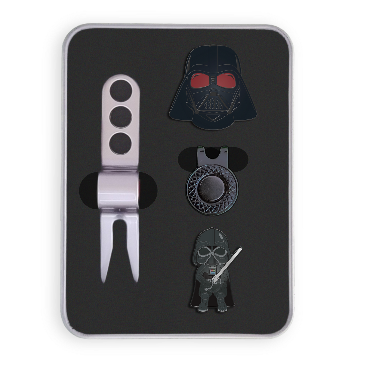 Golf Ball Marker Gift Set - Darth Dark