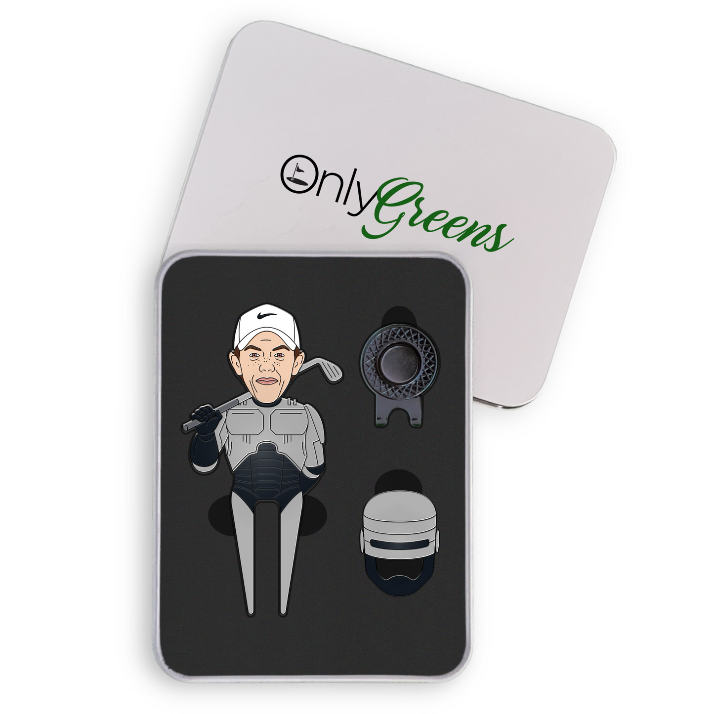 Divot/Pitch Repair Tool and Ball Marker Set - Robo-Rory