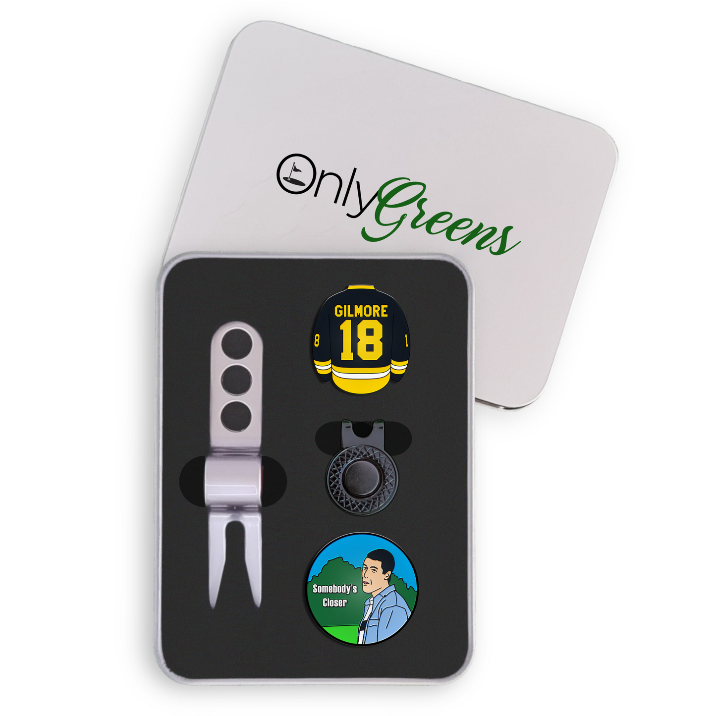 Golf Ball Marker Gift Set - Happy Gilmore Shirt
