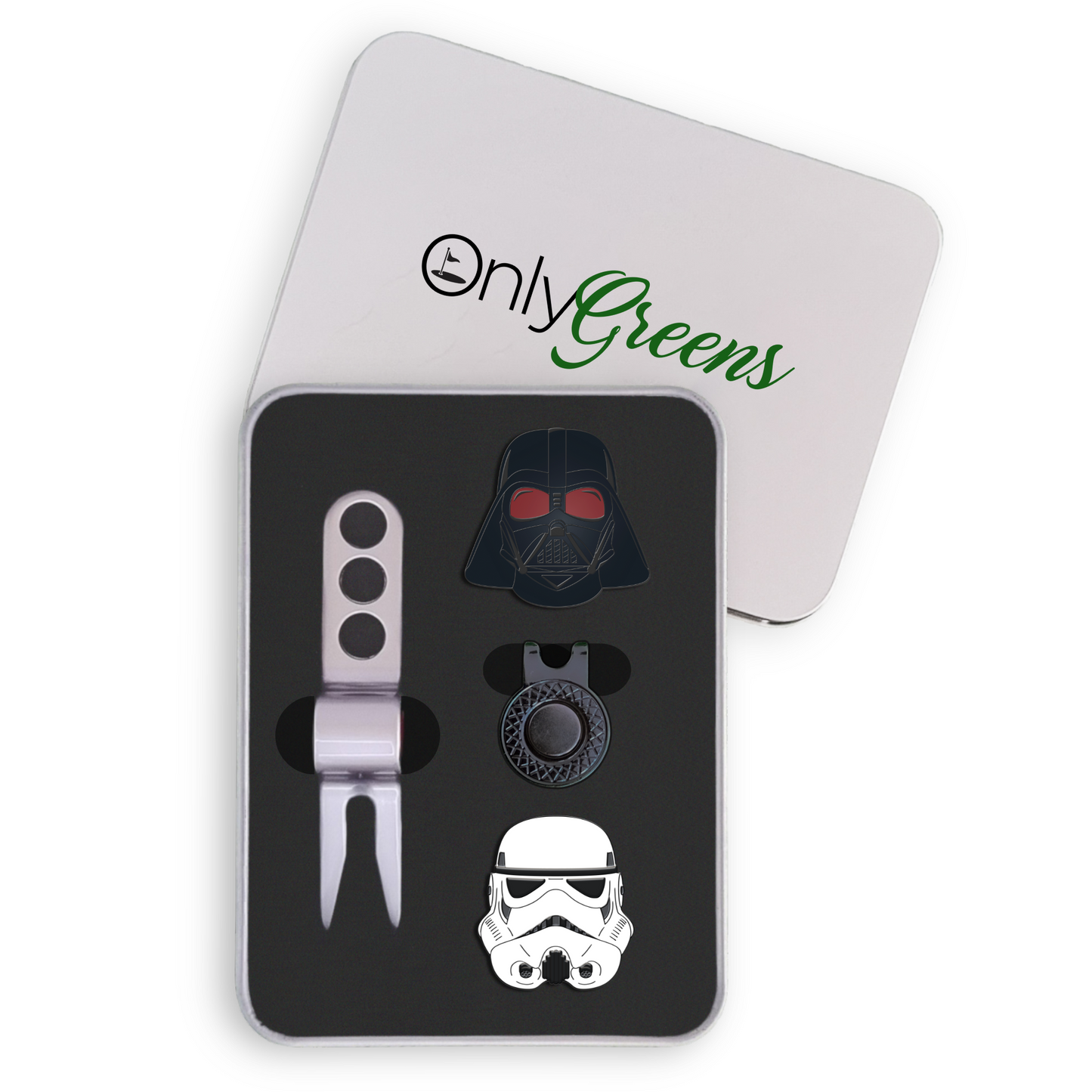 Golf Ball Marker Gift Set - Dark Side