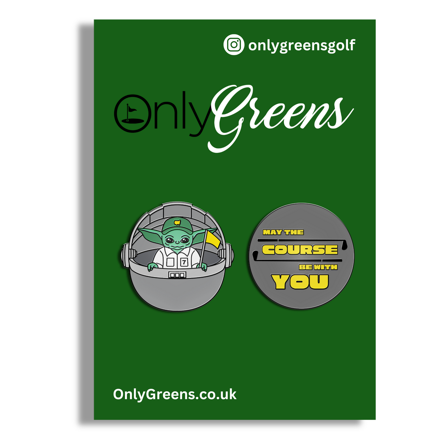 Golf Ball Marker Gift Set - May The Course Be With You!