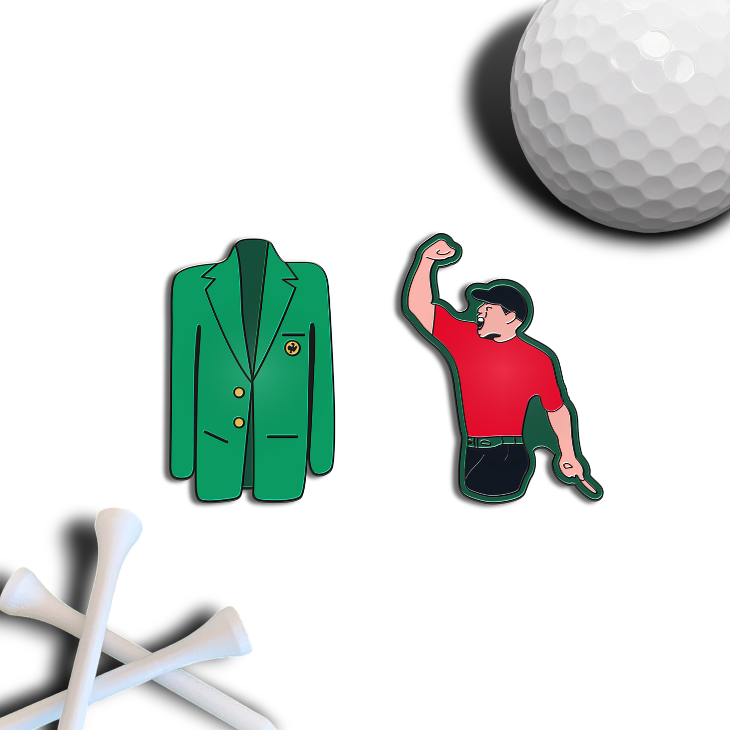 Golf Ball Marker Gift Set - Masters Augusta - Tiger