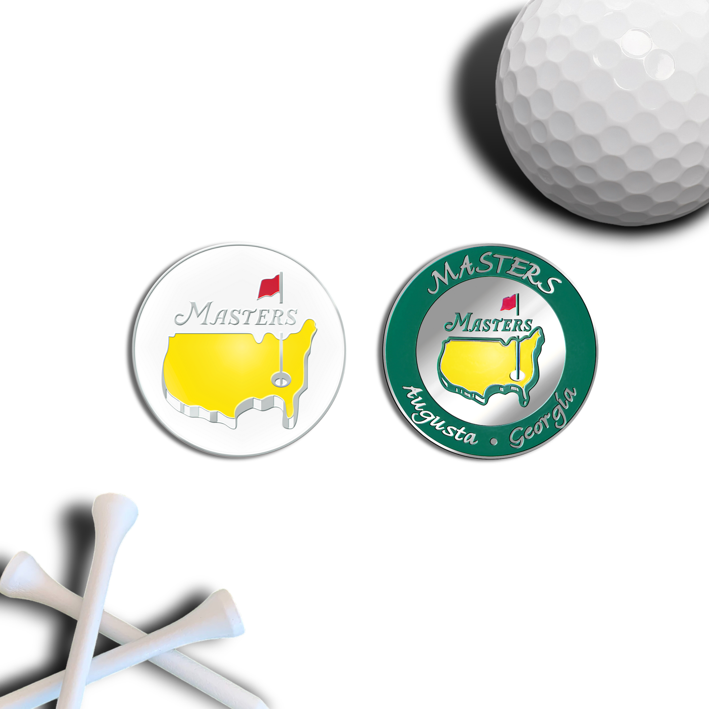 Golf Ball Marker Gift Set - Masters Augusta - Tiger