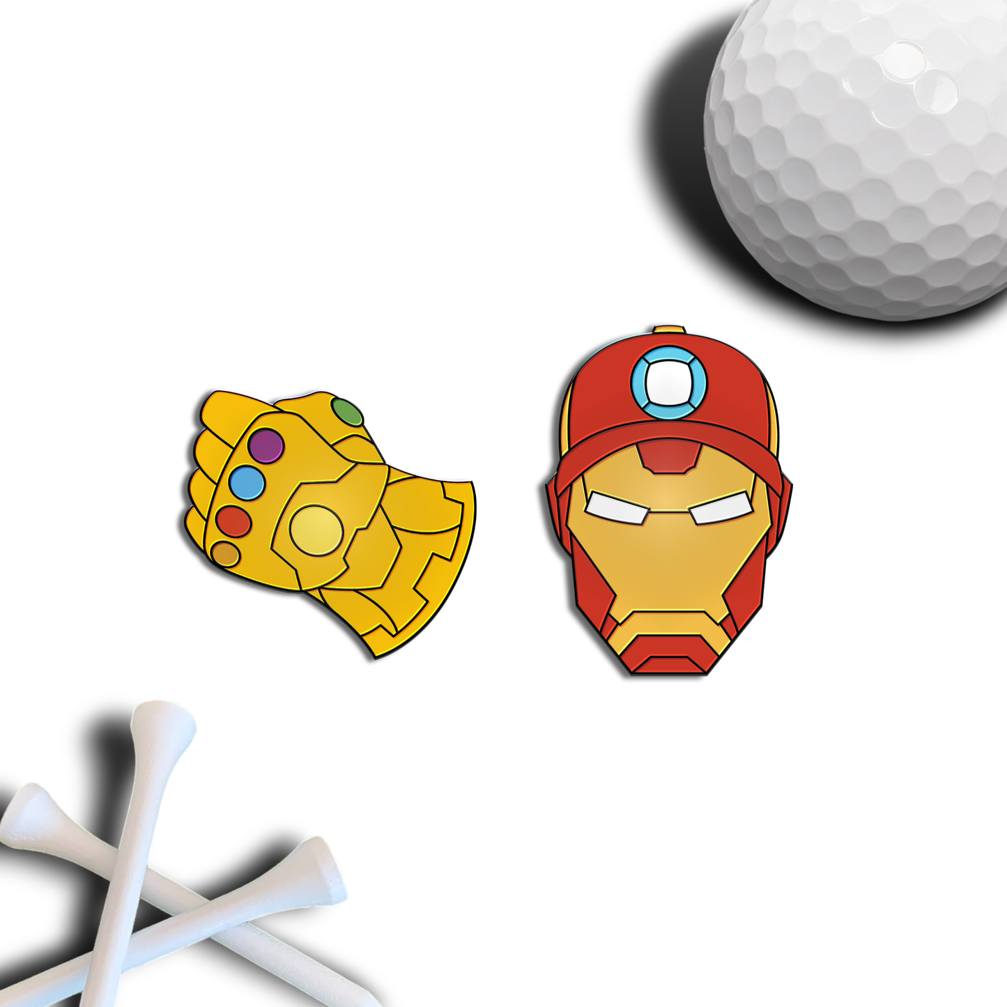 Golf Ball Marker Gift Set - Superheroes Full Set Marv