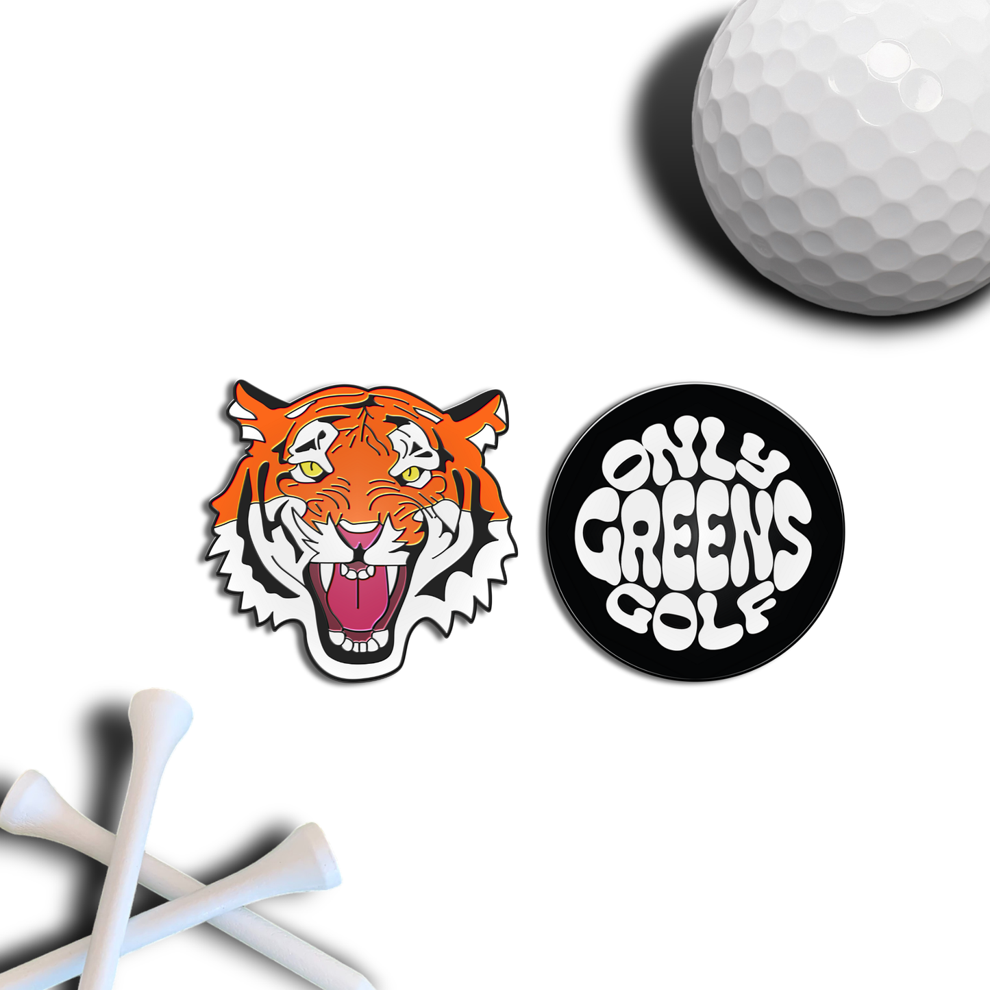 Golf Ball Marker Gift Set - Tiger Full