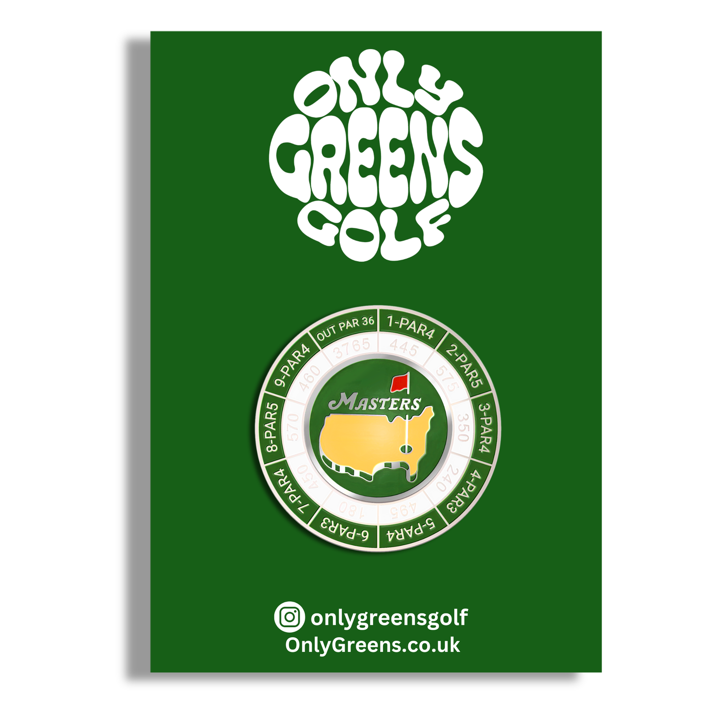 Golf Ball Marker Gift Set - Masters/Augusta Large Coin