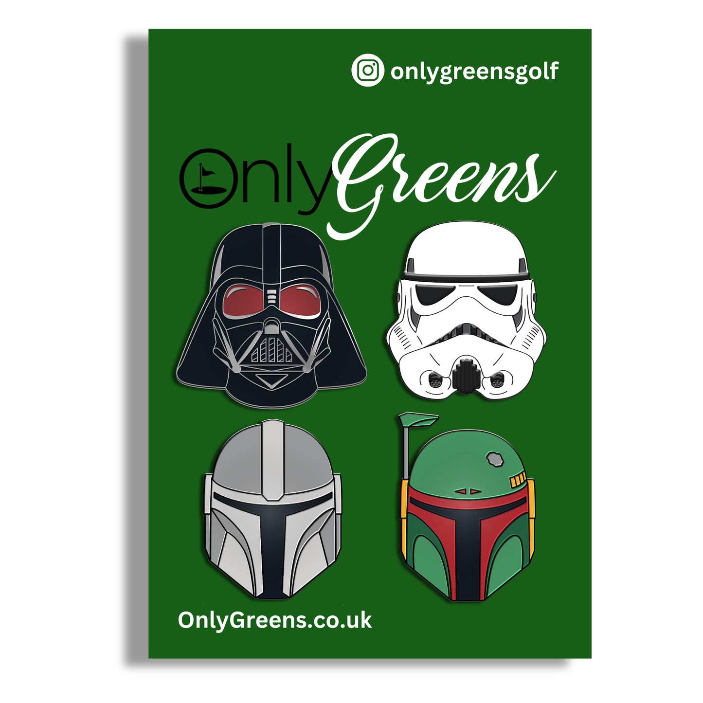 Golf Ball Marker Gift Set - Boba/Mando - Dark Side