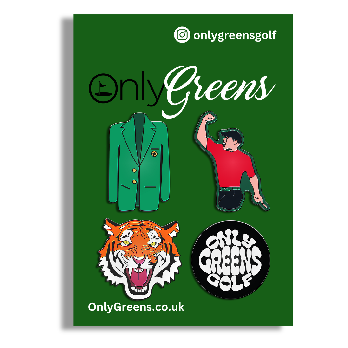 Golf Ball Marker Gift Set - Tiger Full