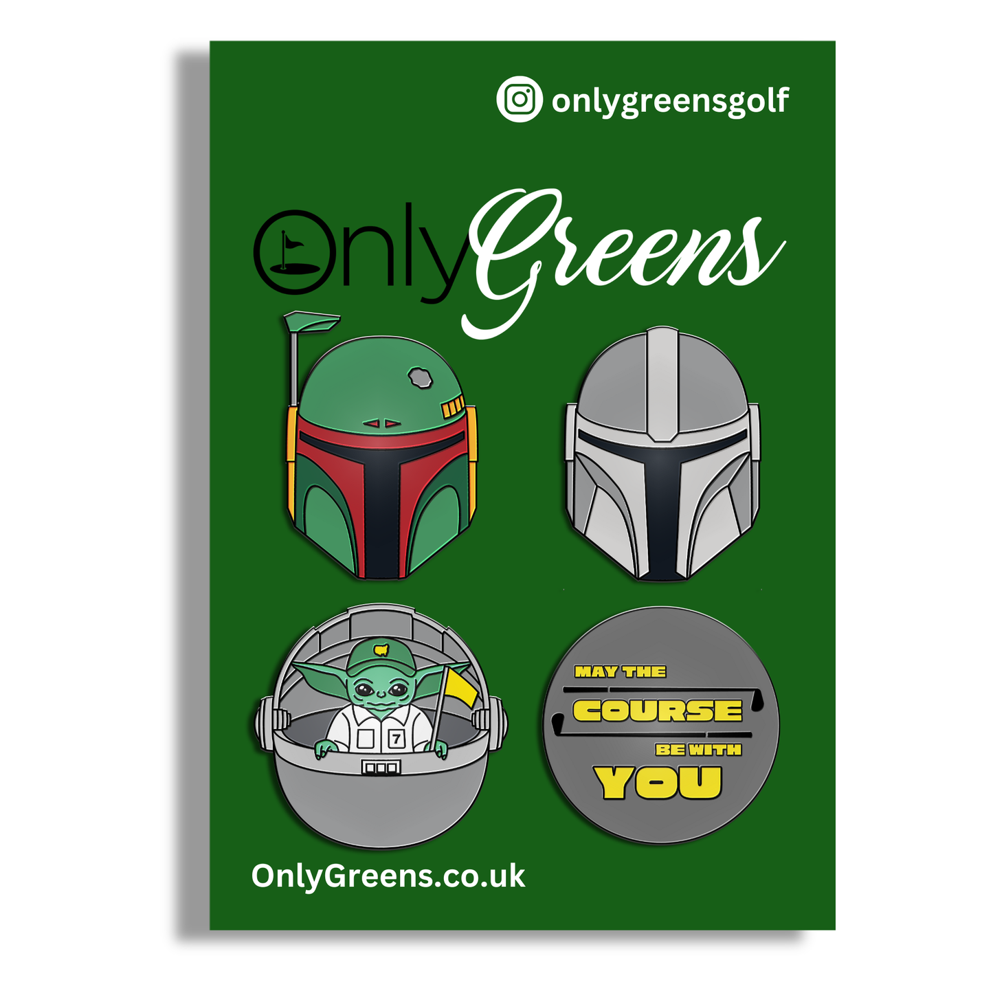 Golf Ball Marker Gift Set - Boba/Mando - May the Course Be With You