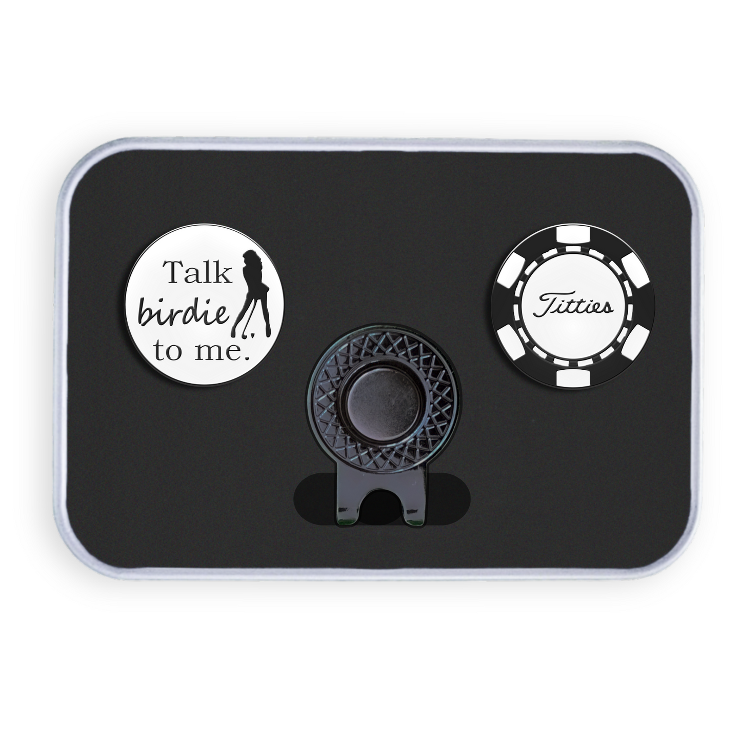 Golf Ball Marker Gift Set - Talk Birdie