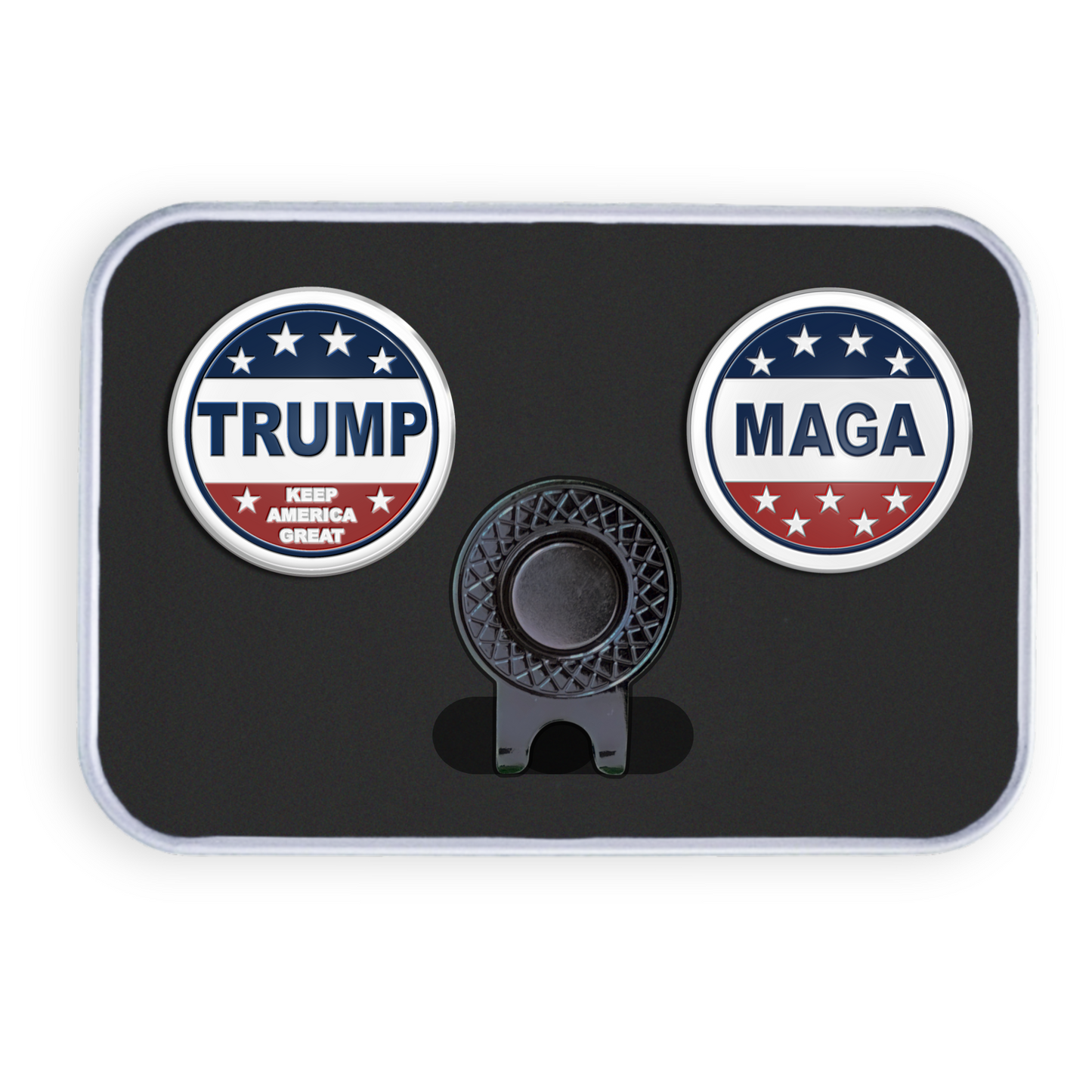 Golf Ball Marker Gift Set - Trump "Keep America Great"