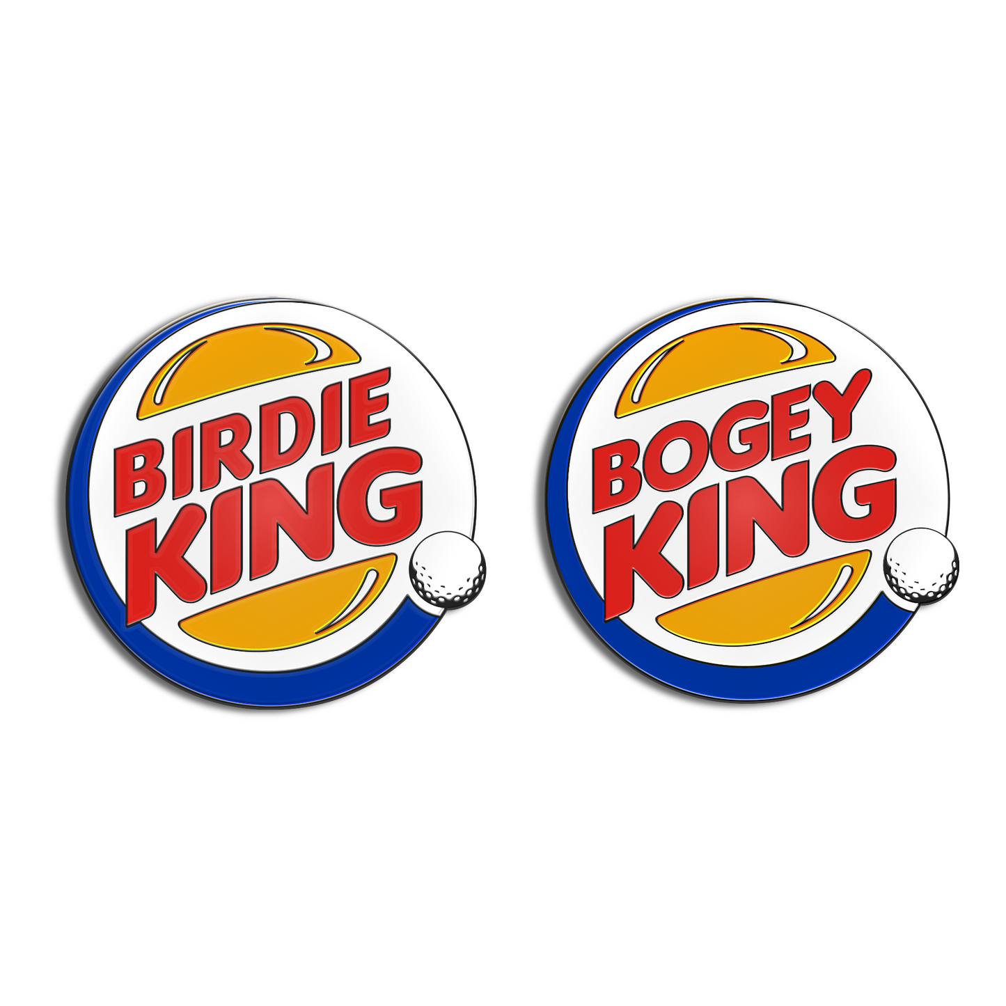 Golf Ball Marker Set - Bogey/Birdie King