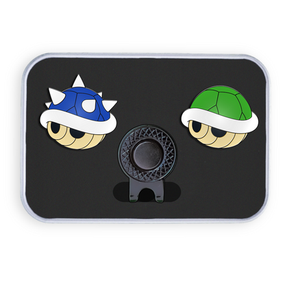 Golf Ball Marker Gift Set - Shell Set Green