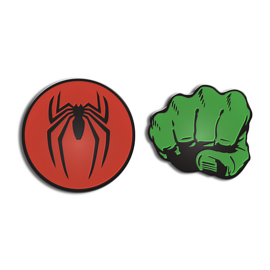 Golf Ball Marker Gift Set - Spider-Man & Hulk