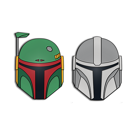 Golf Ball Marker Gift Set - Boba/Mando Helmets