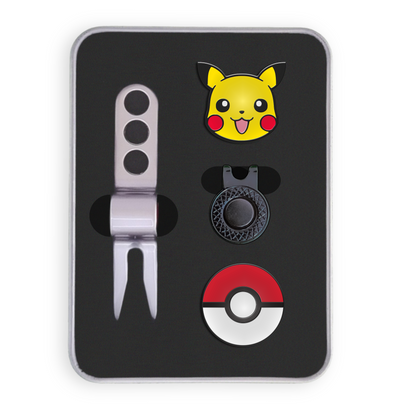 Golf Ball Marker Gift Set - Catch'em Pika