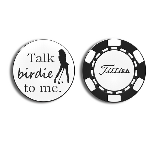 Golf Ball Marker Gift Set - Talk Birdie
