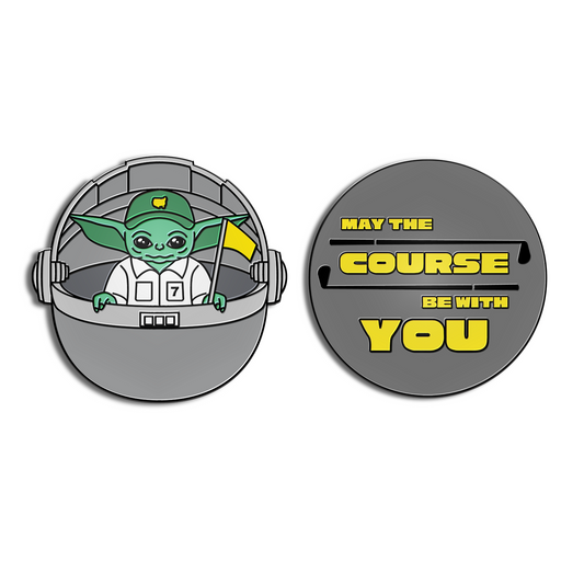 Golf Ball Marker Gift Set - May The Course Be With You!