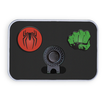 Golf Ball Marker Gift Set - Spider-Hulk