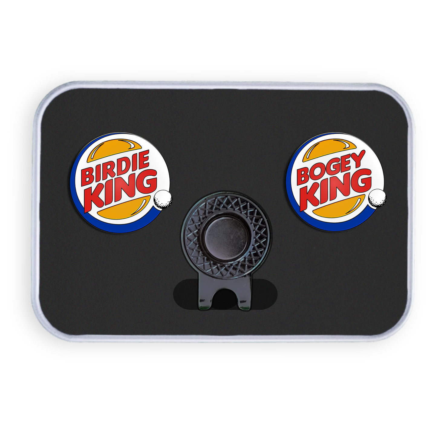Golf Ball Marker Set - Bogey/Birdie King