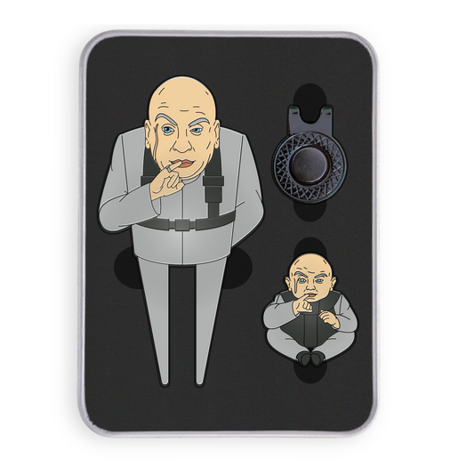 Divot/Pitch Repair Tool and Ball Marker Set - Dr. Evil & Clone Caddy