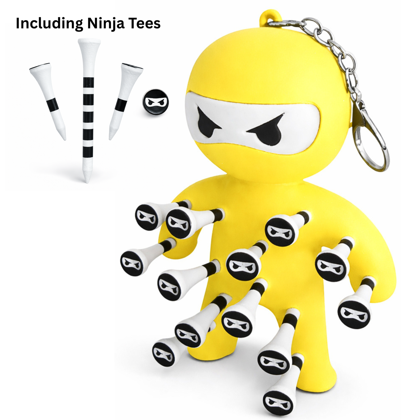 Golf Tee Holder – Ninja Design | Holds 13 Tees