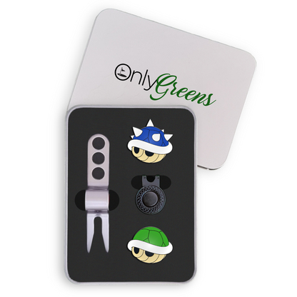 Golf Ball Marker Gift Set - Shell Set Green
