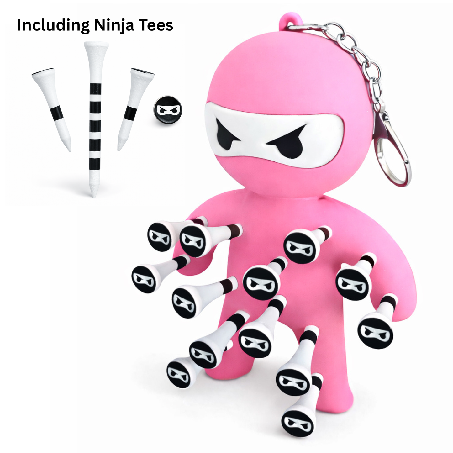 Golf Tee Holder – Ninja Design | Holds 13 Tees