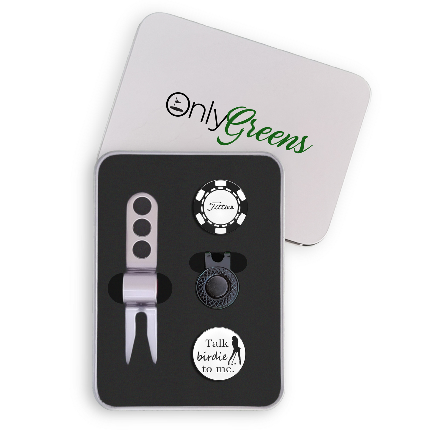 Golf Ball Marker Gift Set - Talk Birdie