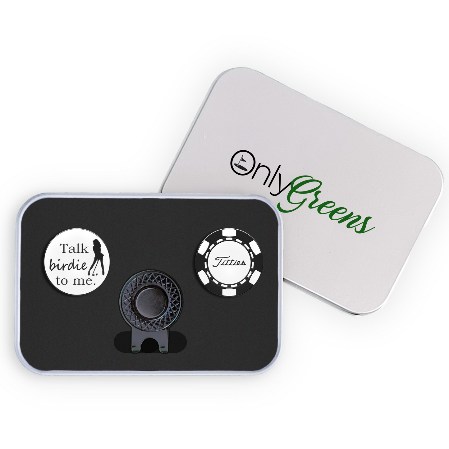 Golf Ball Marker Gift Set - Talk Birdie