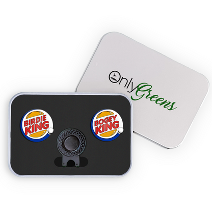 Golf Ball Marker Gift Set - Bogey/Birdie King