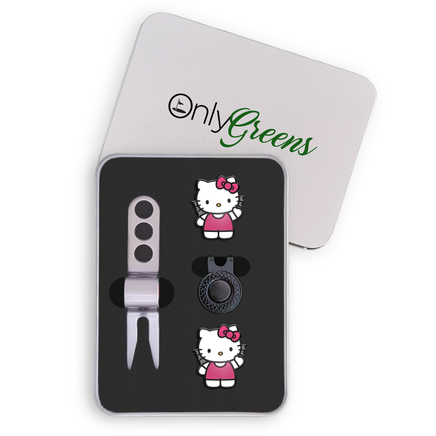 Golf Ball Marker Gift Set - Kitty