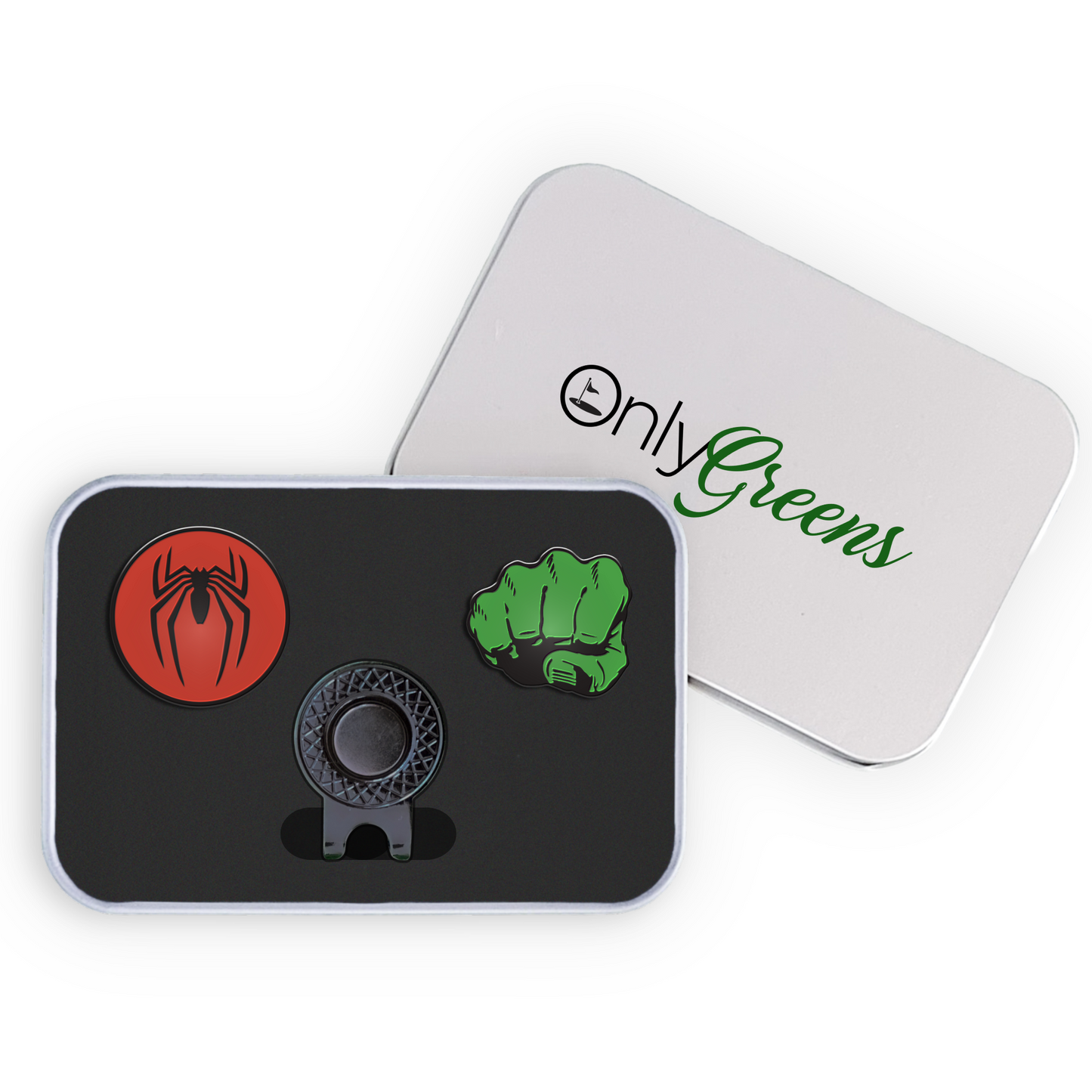Golf Ball Marker Gift Set - Spider Hulk