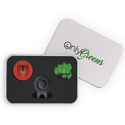 Golf Ball Marker Gift Set - Spider-Hulk