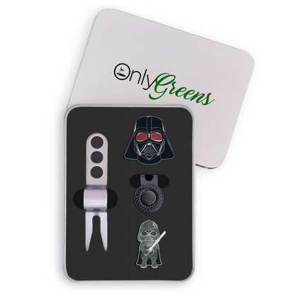 Golf Ball Marker Gift Set - The Chosen One - Chrome