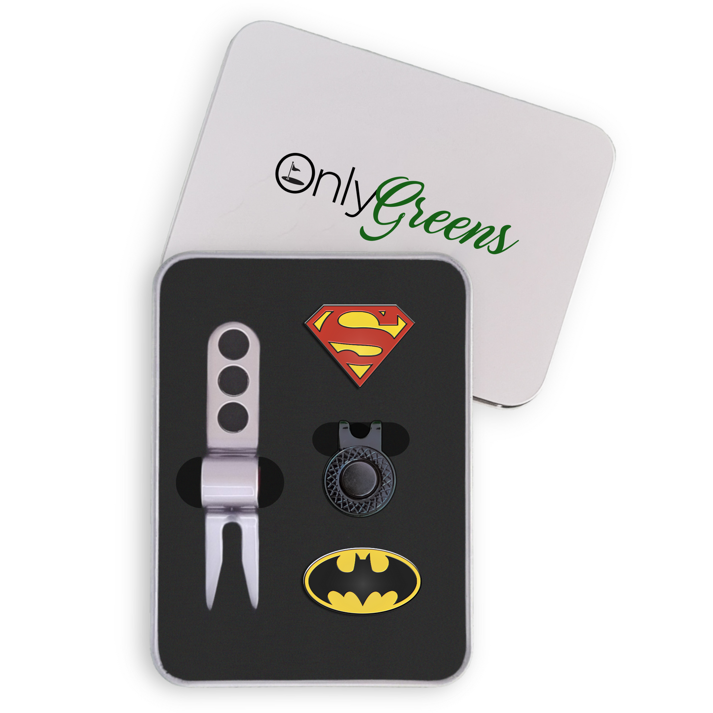 Golf Ball Marker Gift Set - Super Bat