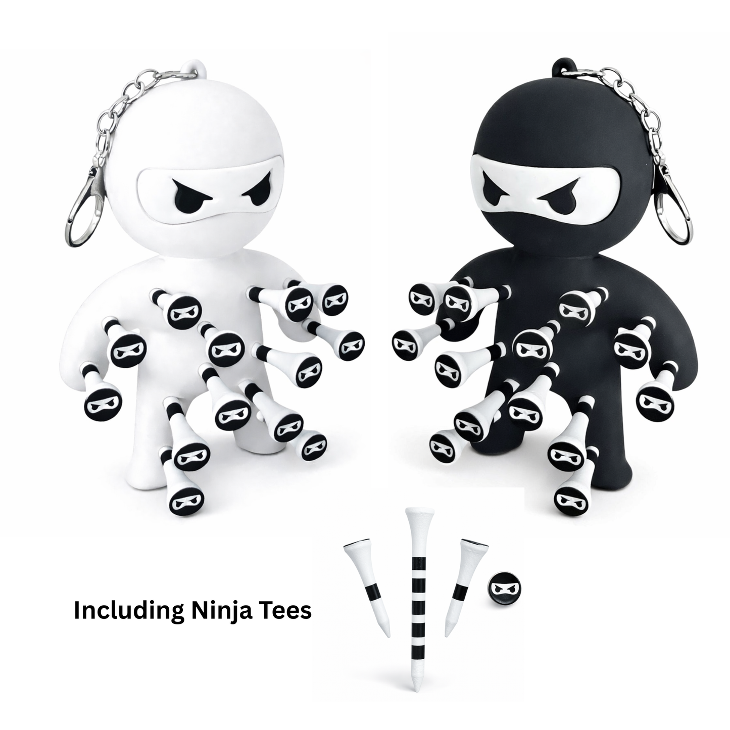 Golf Tee Holder – Ninja Design | Holds 13 Tees